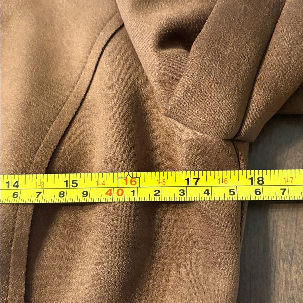 NWT Stunning Joseph Ribkoff Jacket-Suede Look Brown Cropped Jacket Sz4 - Picture 14 of 17